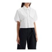 MM6 Maison Margiela Boxy Skjorta med Breda ärmar White, Dam