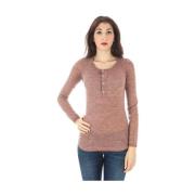 Fred Perry Rosa Ull Pullover Sweater Brown, Dam