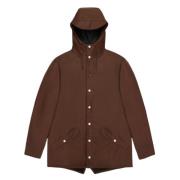 Rains Klassisk Vattentät Unisex Jacka Brown, Herr