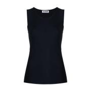 Jil Sander Sleeveless Tops Black, Dam