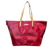 Louis Vuitton Vintage Pre-owned Laeder totevskor Red, Dam