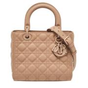 Dior Vintage Pre-owned Laeder totevskor Beige, Dam