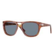 Persol Stiliga blå lins solglasögon Orange, Unisex