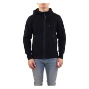 C.p. Company Zip-through Sweatshirt för Män Black, Herr