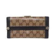 Gucci Vintage Pre-owned Canvas plnbcker Brown, Dam