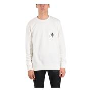 IH NOM UH NIT Chateau Sweatshirt med Front Print White, Herr