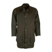 Barbour Klassisk Northumbria Vaxad Jacka Oliv Green, Herr