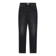 Pinko Vintage Grå Skinny Love Birds Jeans Gray, Dam