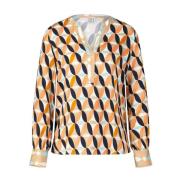 Emily Van den Bergh Färgglad Geometrisk Blus Skjorta Multicolor, Dam