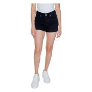 VERO MODA Svarta Bomulls Damshorts Enkel Stil Black, Dam