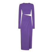 Andamane Violett Lila Cut-Out Midi Klänning Purple, Dam