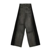 MM6 Maison Margiela Vida Jeans med vida ben Gray, Dam