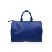 Louis Vuitton Vintage Pre-owned Laeder louis-vuitton-vskor Blue, Dam