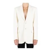 Wardrobe.nyc Vit Merinoullsblazer White, Dam