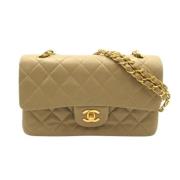 Chanel Vintage Pre-owned Laeder chanel-vskor Beige, Dam