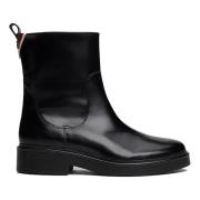 Tommy Hilfiger Svart Premiumläder Låg Boot Black, Dam