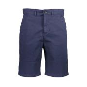 North Sails Blå Bomulls Bermuda Shorts med Logo Blue, Herr