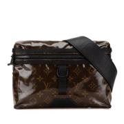 Louis Vuitton Vintage Pre-owned Plast axelremsvskor Brown, Dam