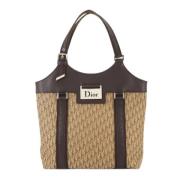 Dior Vintage Pre-owned Canvas dior-vskor Beige, Dam