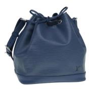 Louis Vuitton Vintage Pre-owned Laeder axelremsvskor Blue, Dam