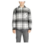 Jack & Jones Vit Rutig Huva Skjorta Höst/Vinter Herr Multicolor, Herr