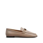 Tod's Beige Läder Slip-On Skor Beige, Dam