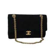 Chanel Vintage Pre-owned Bomull chanel-vskor Black, Dam