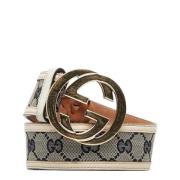 Gucci Vintage Pre-owned Canvas skrp Beige, Dam