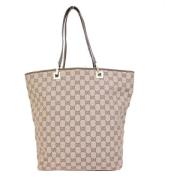 Gucci Vintage Pre-owned Canvas totevskor Brown, Dam