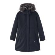 Woolrich Bridge-jacka med anddunfyllning Blue, Dam