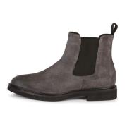 Boggi Milano Mocka Läder Ankelboots Gray, Herr