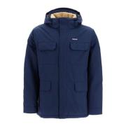 Patagonia Nylon Parka med Thermogreen Isolering Blue, Herr