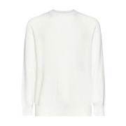 Brunello Cucinelli Lyxig Cashmere Pullover Sweater White, Herr