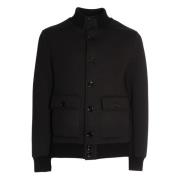 Dondup Svart Neopren Bomberjacka Black, Herr