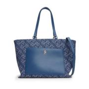 Tommy Hilfiger Elegant Toteväska för Kvinnor Blue, Dam