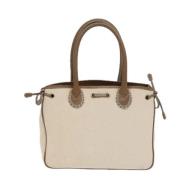 Burberry Vintage Pre-owned Canvas handvskor Beige, Dam