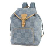 Louis Vuitton Vintage Pre-owned Canvas ryggsckar Blue, Dam