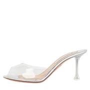 Aquazzura Pre-owned Pre-owned Tyg mules White, Dam