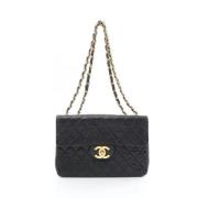 Chanel Vintage Pre-owned Laeder axelremsvskor Black, Dam