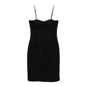 Rotate Birger Christensen Midi Boucle Klänning Black, Dam