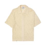 Bonsai Short Sleeve Shirts Beige, Herr