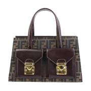 Fendi Vintage Pre-owned Canvas fendi-vskor Brown, Dam