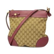 Gucci Vintage Pre-owned Canvas gucci-vskor Beige, Dam