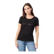 Emporio Armani Svarta T-shirts och Polos Black, Dam