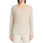 Max Mara Beige Mohairtröja Raglanärmar Beige, Dam