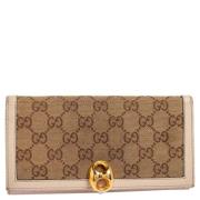 Gucci Vintage Pre-owned Canvas plnbcker Beige, Dam