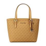 Michael Kors Jet Set XS Carryall Handväska med Öppning upptill Brown, ...