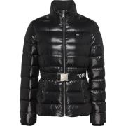 Tommy Jeans Svart Dun Pufferjacka Black, Dam