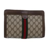 Gucci Vintage Pre-owned Laeder kuvertvskor Brown, Dam