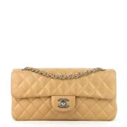 Chanel Vintage Pre-owned Laeder chanel-vskor Beige, Dam